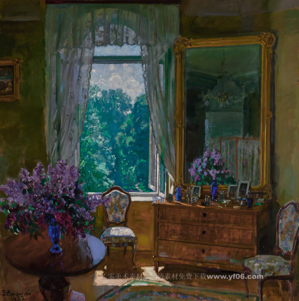 002-INTERIOR_WITH_LILACS_010222