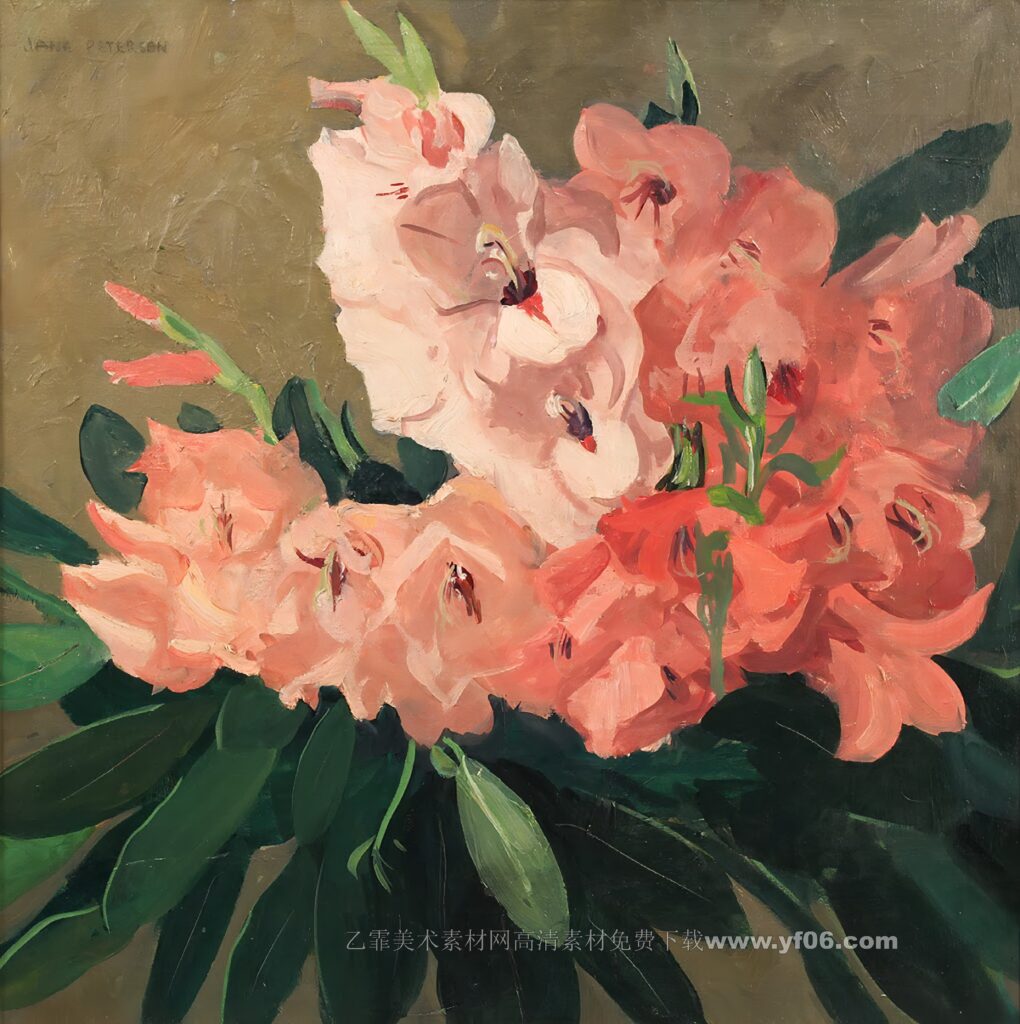 4p简·彼得森油画装饰画打印高清素材图下载鲜花静物一-乙霏美术素材网
