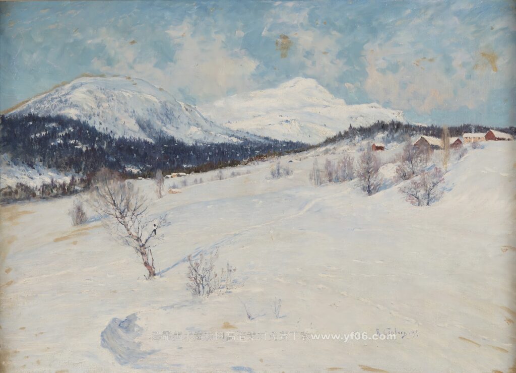 安东·亨伯格风景高清油画素材免费下载一-乙霏美术素材网