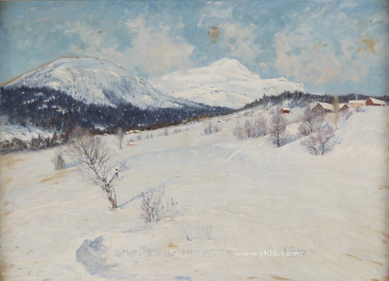 安东·亨伯格风景高清油画素材免费下载一-乙霏美术素材网