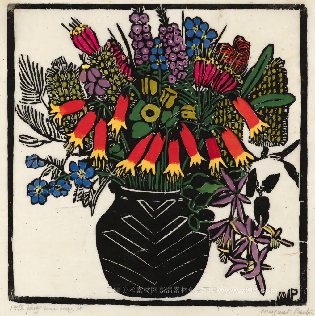 4p玛格丽特·普雷斯顿油画装饰画高清打印图下载二-乙霏美术素材网