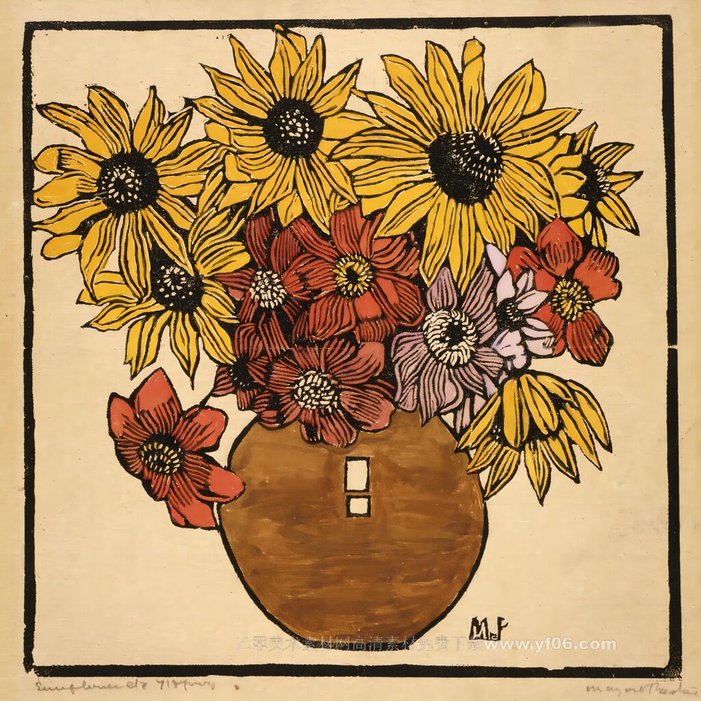 4p玛格丽特·普雷斯顿油画装饰画高清打印图下载二-乙霏美术素材网