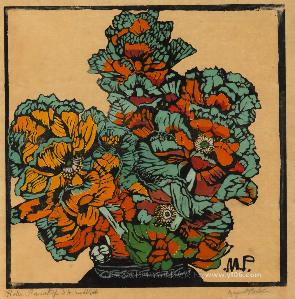 4p玛格丽特·普雷斯顿油画装饰画高清打印图下载二-乙霏美术素材网