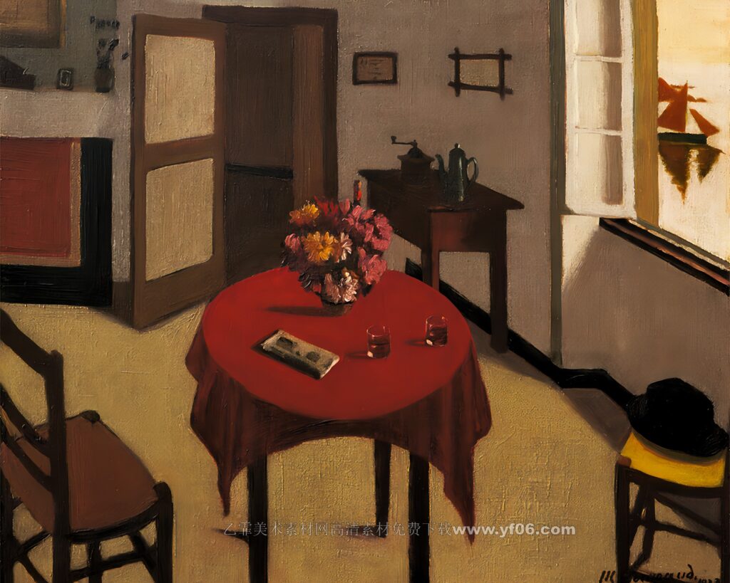 4p马里乌斯·波格奥多油画装饰画高清打印图下载二-乙霏美术素材网