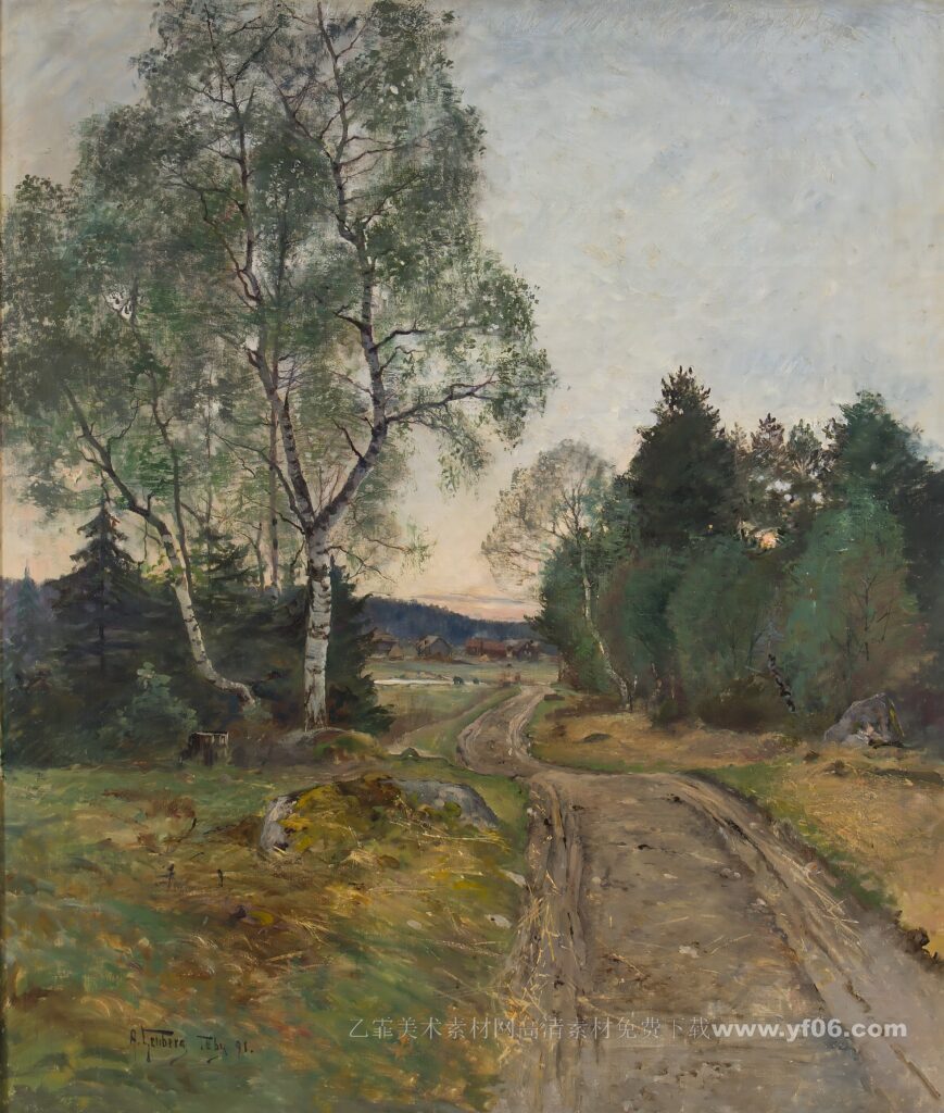 4p安东·亨伯格风景高清油画素材免费下载八-乙霏美术素材网
