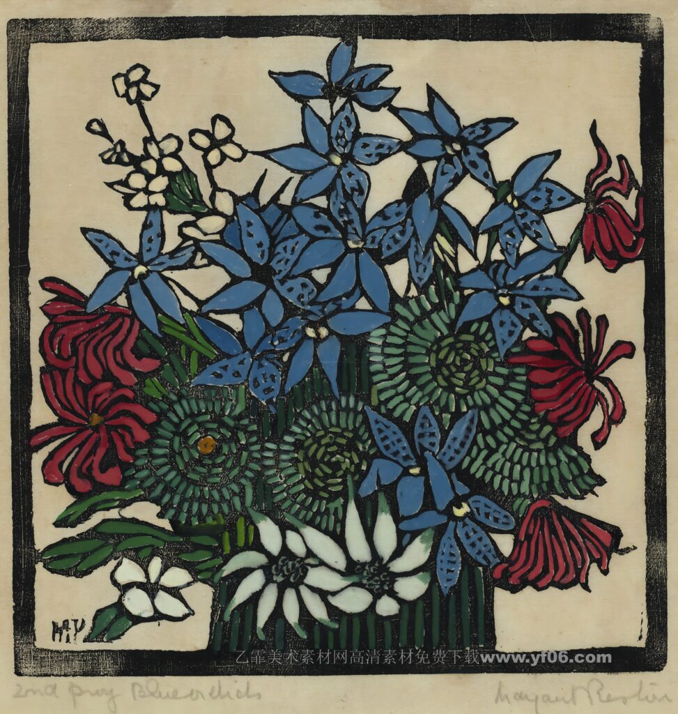 4p玛格丽特·普雷斯顿油画装饰画高清打印图下载九-乙霏美术素材网