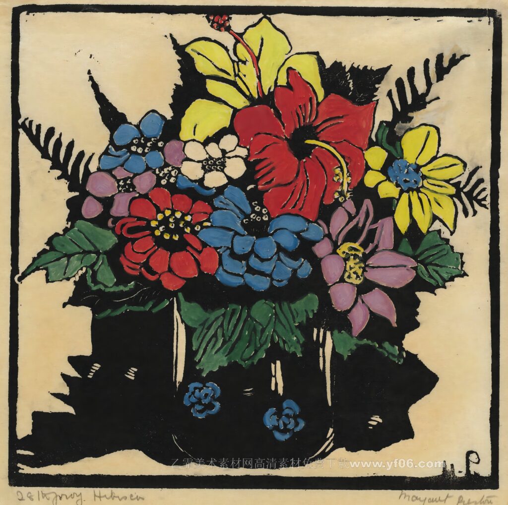 4p玛格丽特·普雷斯顿油画装饰画高清打印图下载四-乙霏美术素材网