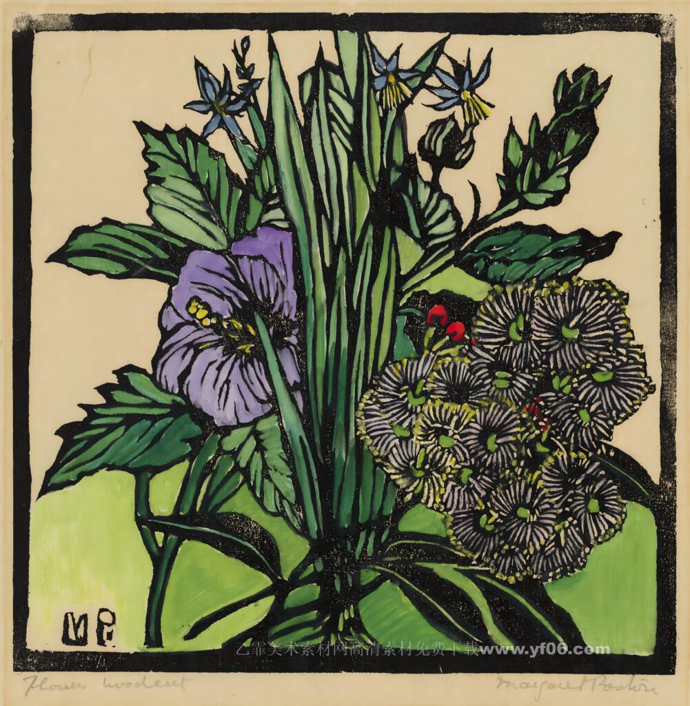 4p玛格丽特·普雷斯顿油画装饰画高清打印图下载九-乙霏美术素材网