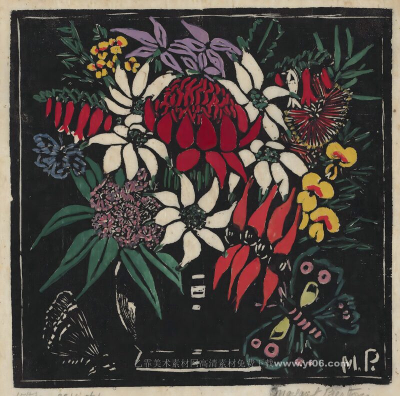 4p玛格丽特·普雷斯顿油画装饰画高清打印图下载七-乙霏美术素材网