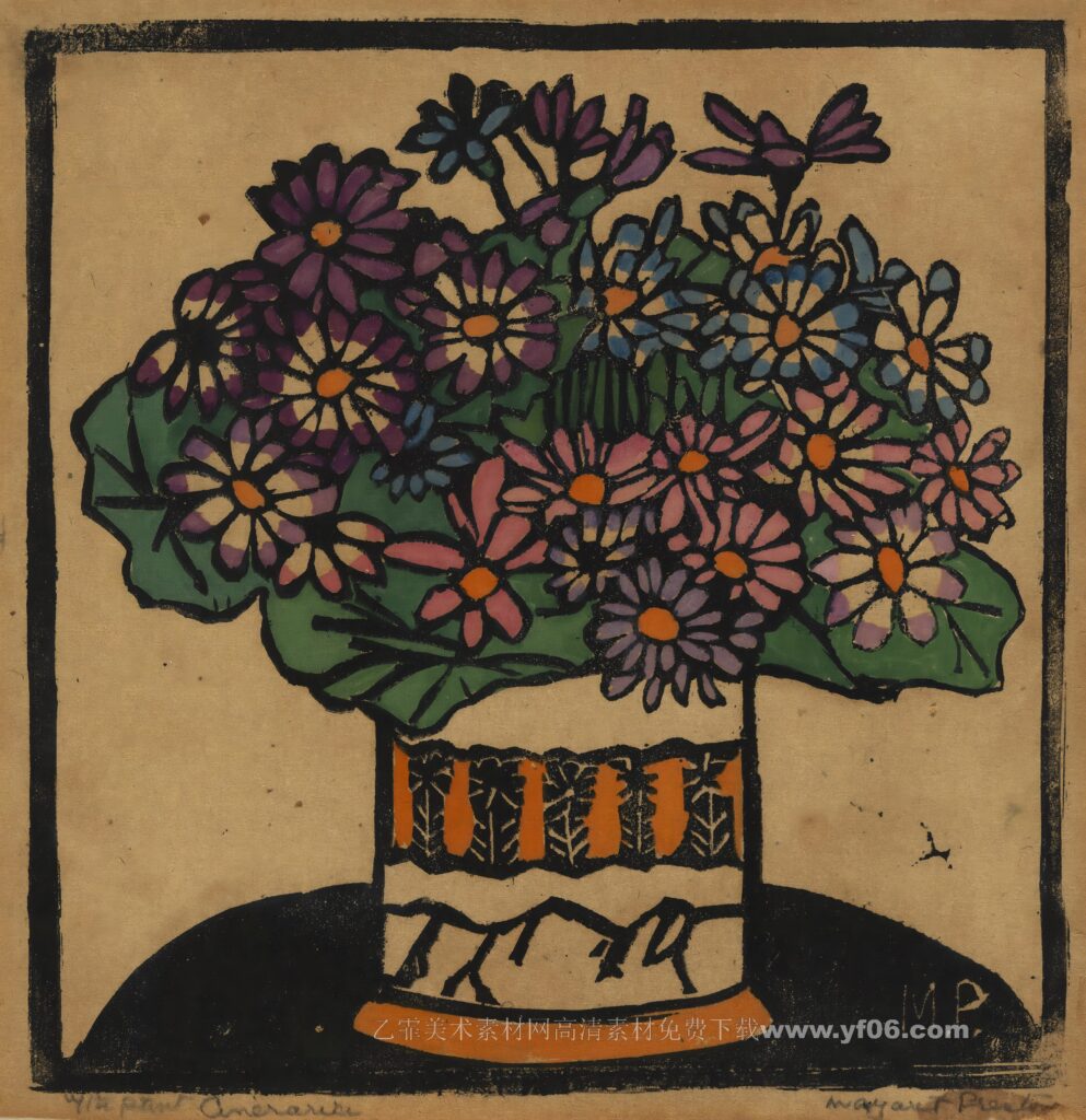 4p玛格丽特·普雷斯顿油画装饰画高清打印图下载七-乙霏美术素材网