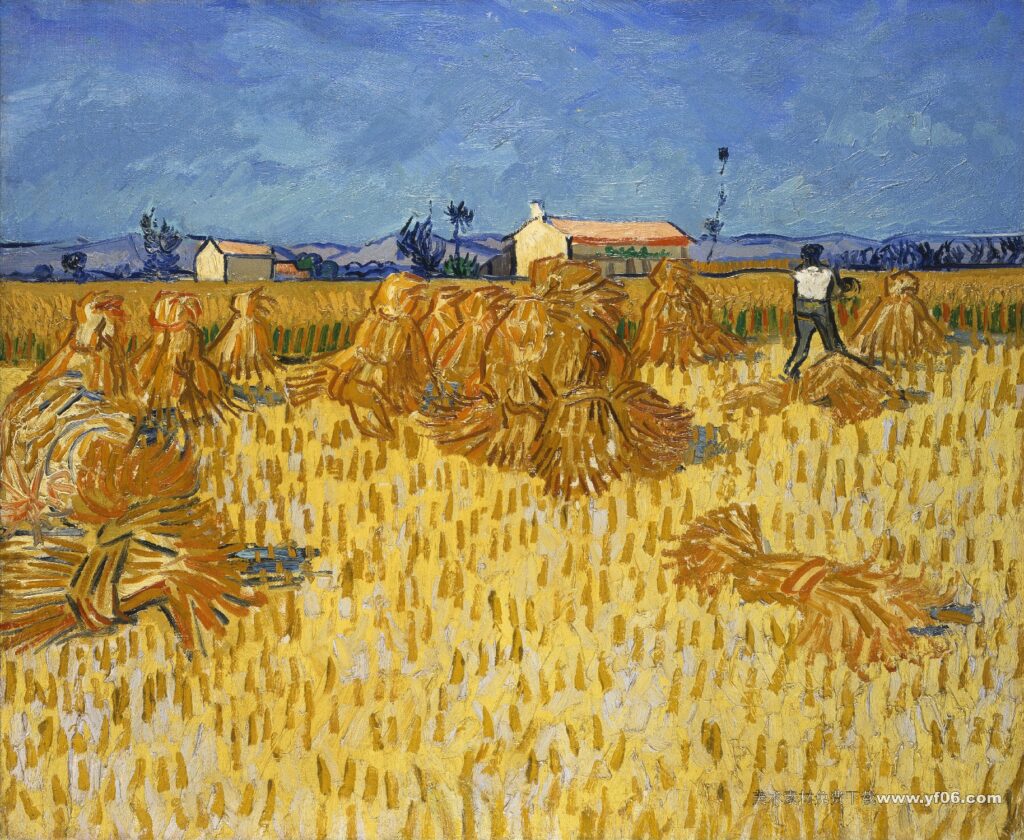 031 梵高 Corn Harvest in Provence 1888