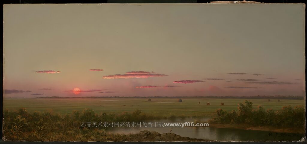 马丁赫德油画素材高清图下载风景二-乙霏美术素材网