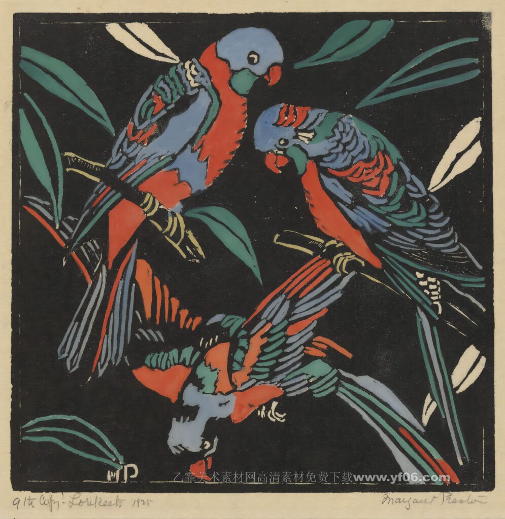 4p玛格丽特·普雷斯顿油画装饰画高清打印图下载八-乙霏美术素材网