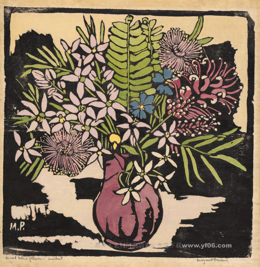 4p玛格丽特·普雷斯顿油画装饰画高清打印图下载五-乙霏美术素材网