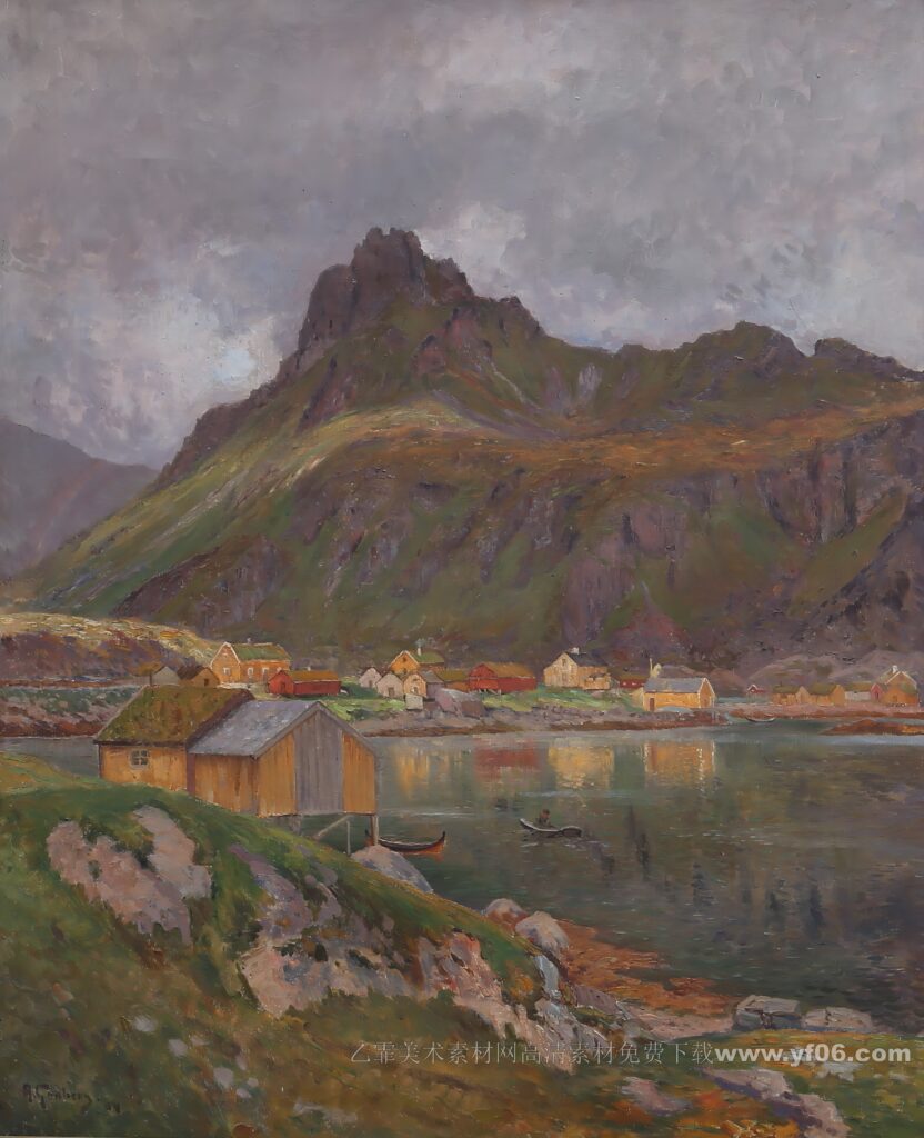 4p安东·亨伯格风景高清油画素材免费下载八-乙霏美术素材网
