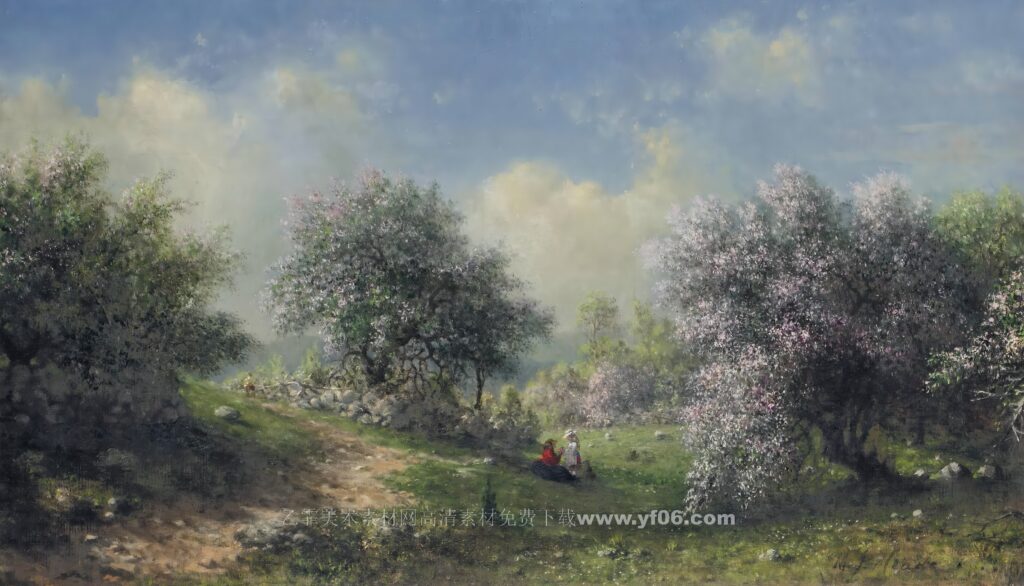 马丁赫德油画素材高清图下载风景三-乙霏美术素材网