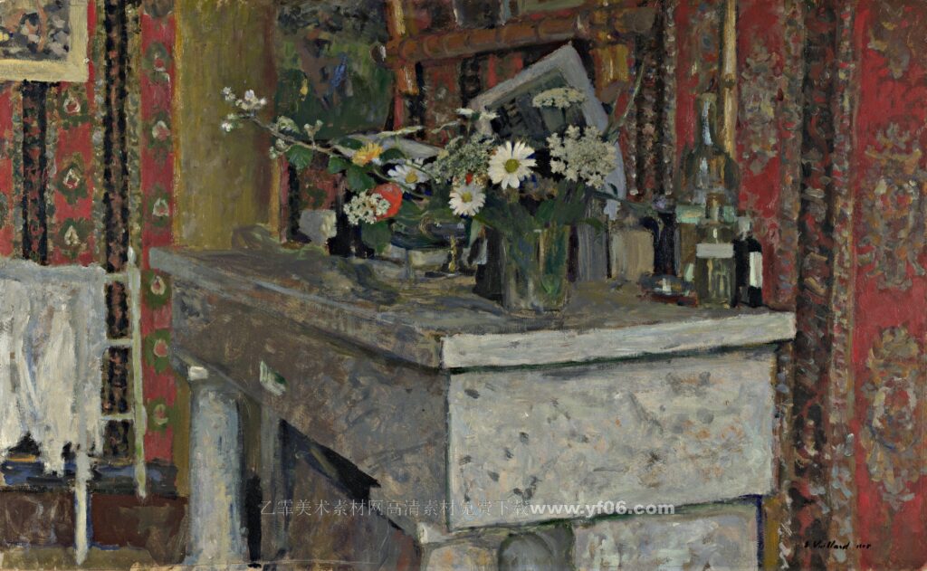 047Edouard Vuillard - The Mantelpiece (La Chemin)