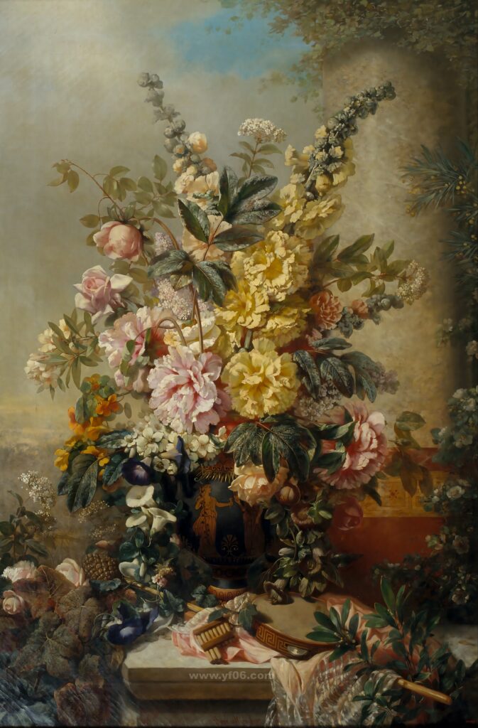 10p古典鲜花静物油画合集⑦-乙霏美术素材网