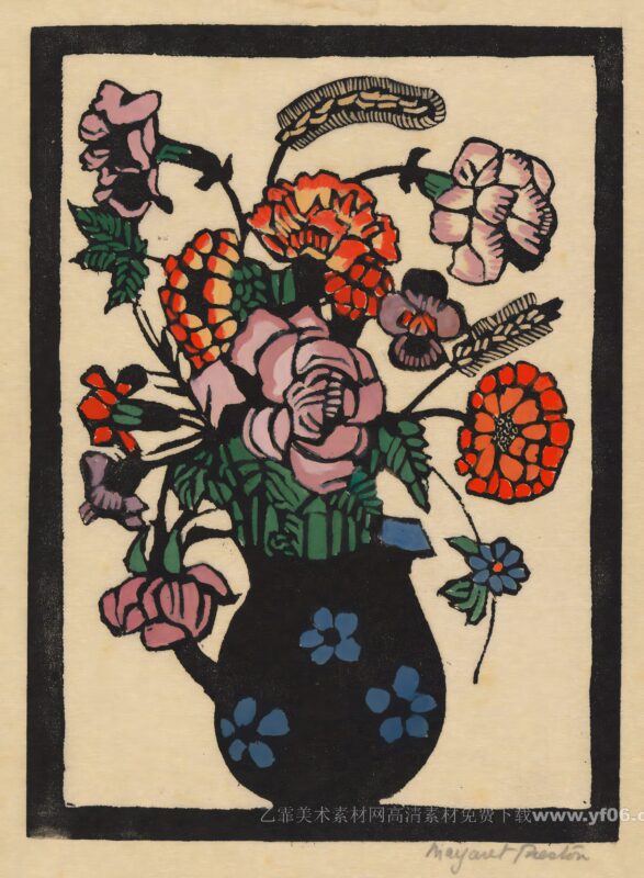 4p玛格丽特·普雷斯顿油画装饰画高清打印图下载六-乙霏美术素材网