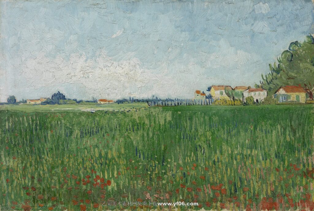 052 梵高 Field with Poppies Near Arles
