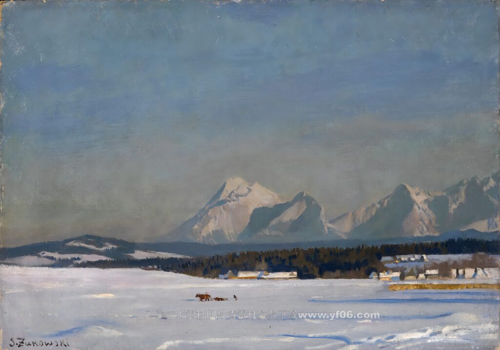 斯坦尼斯拉夫·茹科夫斯基风景油画素材免费下载二-乙霏美术素材网