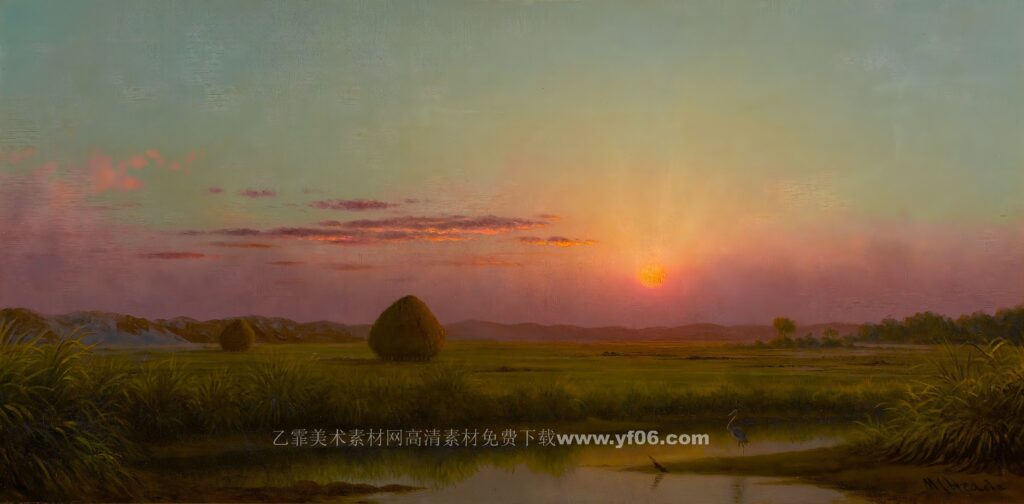 马丁赫德油画素材高清图下载风景三-乙霏美术素材网