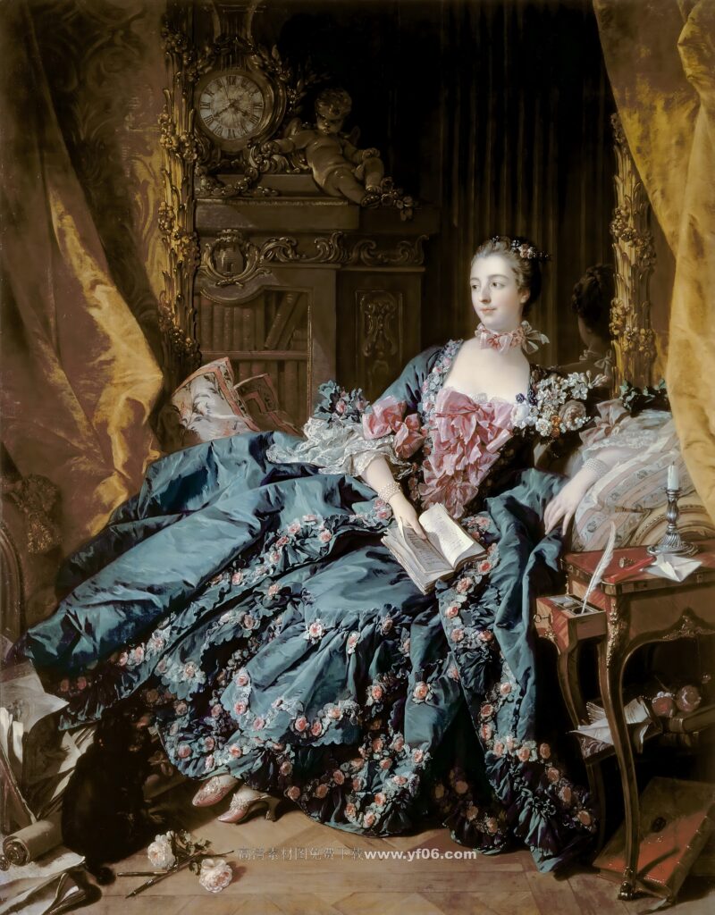 弗朗索瓦·布歇高清油画素材免费下载——人物9-乙霏美术素材网