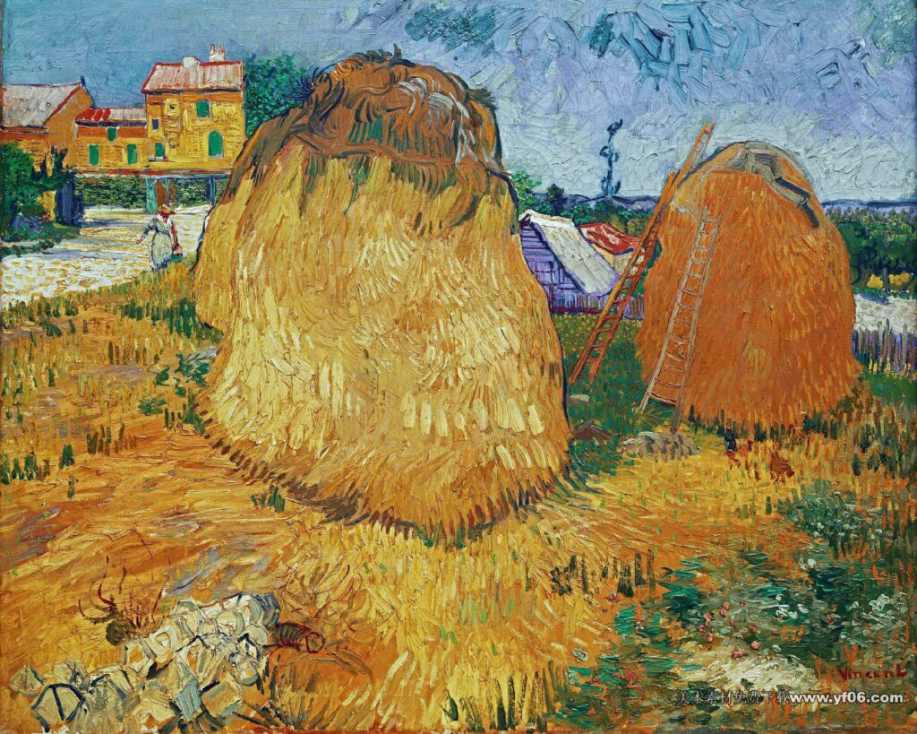 072 梵高 Haystacks in Provence