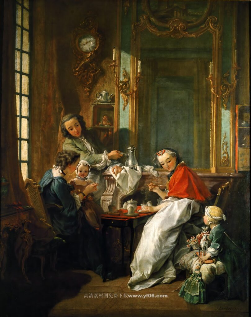 弗朗索瓦·布歇高清油画素材免费下载——人物13-乙霏美术素材网