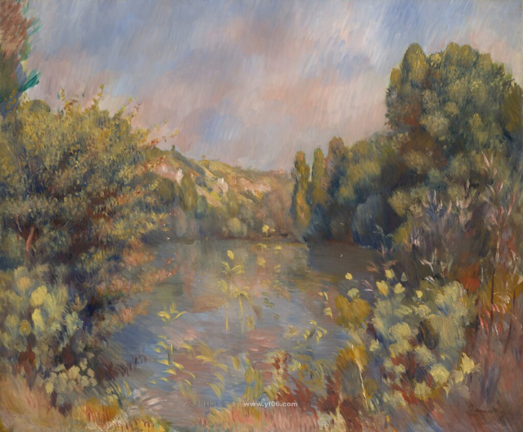雷诺阿高清油画素材免费下载——风景1-乙霏美术素材网