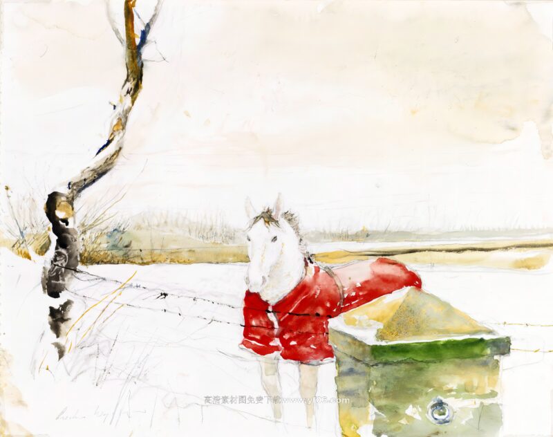 安德鲁·怀斯装饰画高清素材免费下载——马-乙霏美术素材网