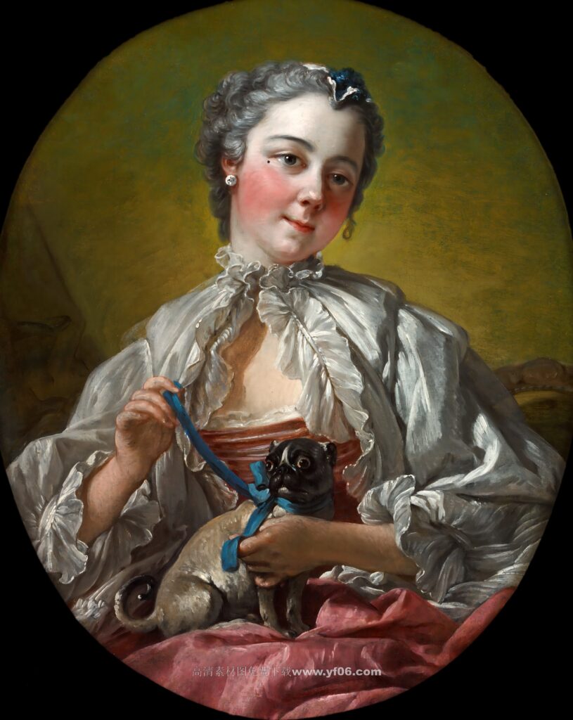 弗朗索瓦·布歇高清油画素材免费下载——人物14-乙霏美术素材网