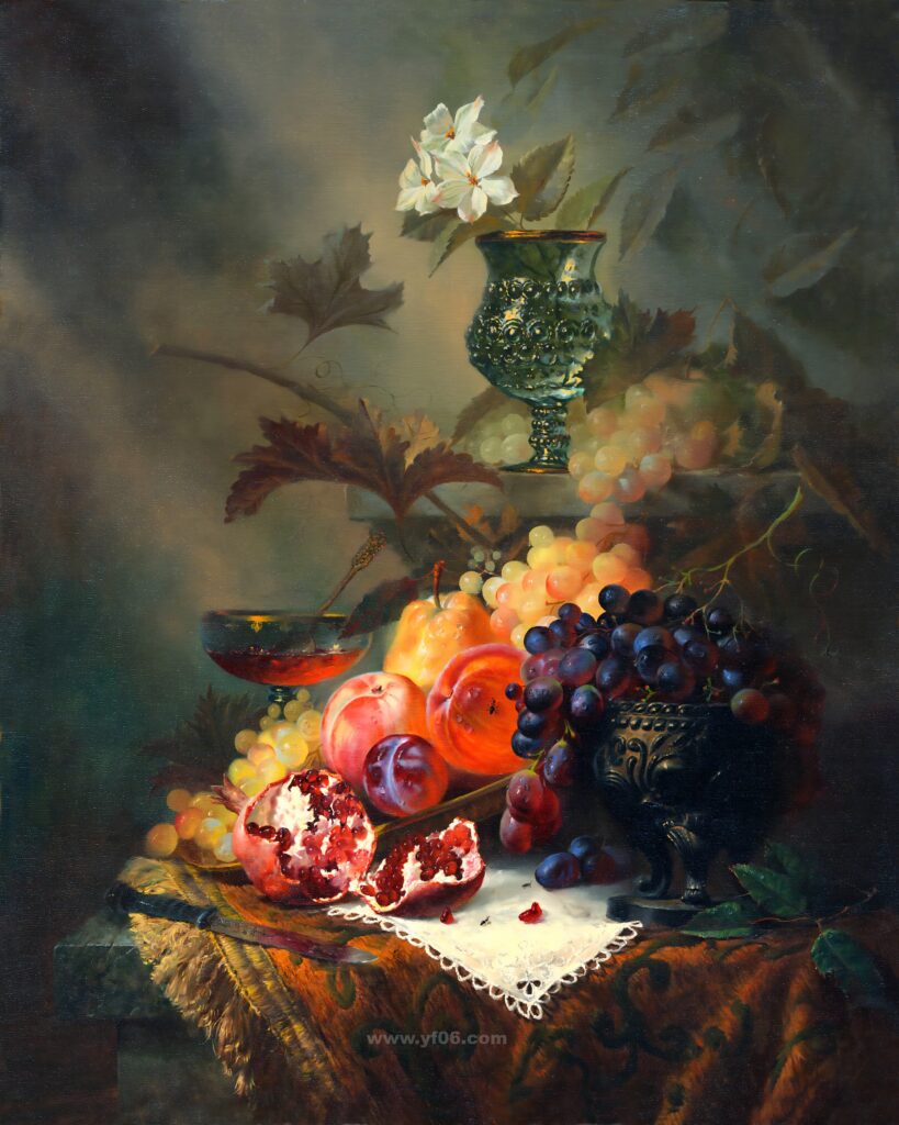 10p古典鲜花静物油画合集十一-乙霏美术素材网