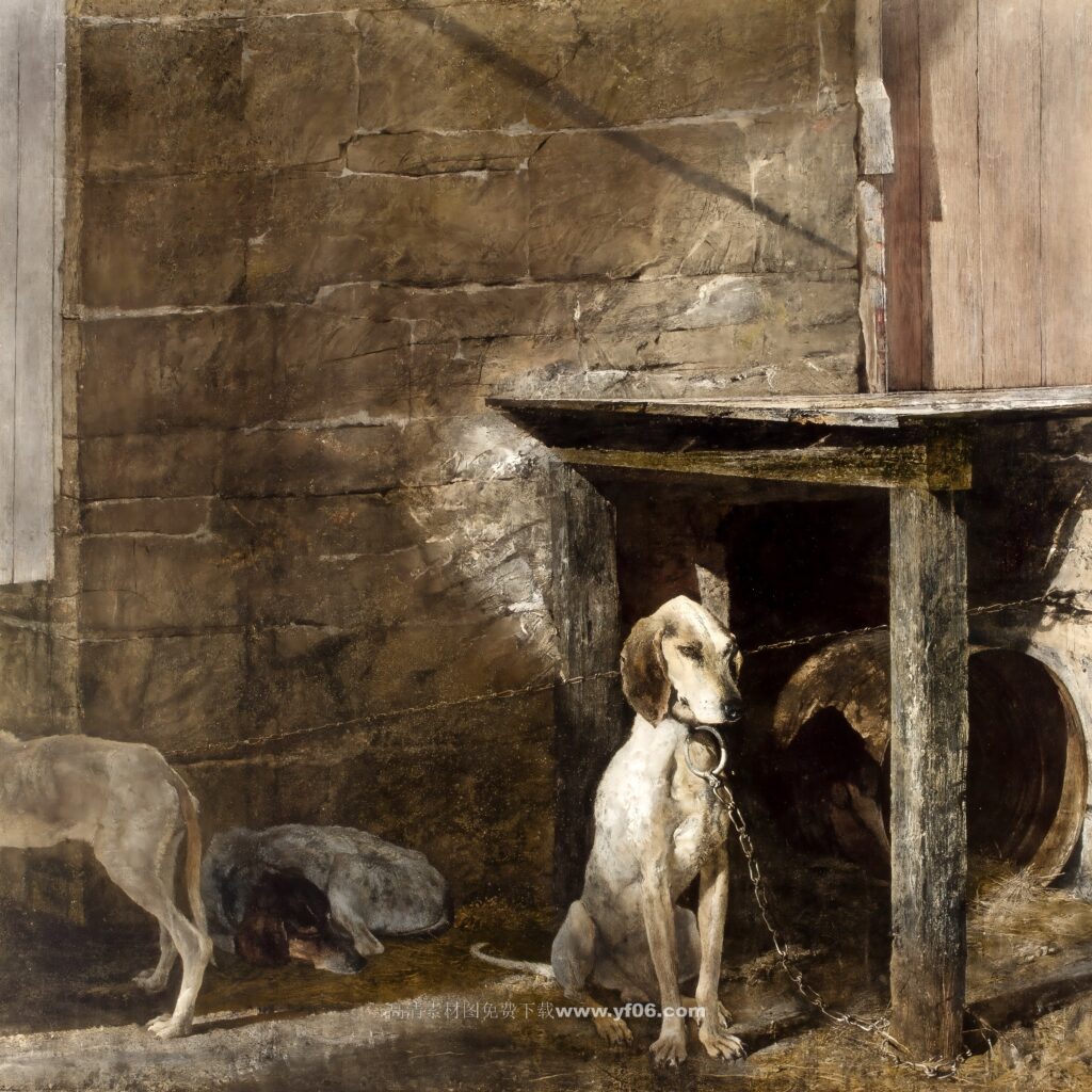 145 安德鲁怀斯 版画 On Guard(collotype)_092048