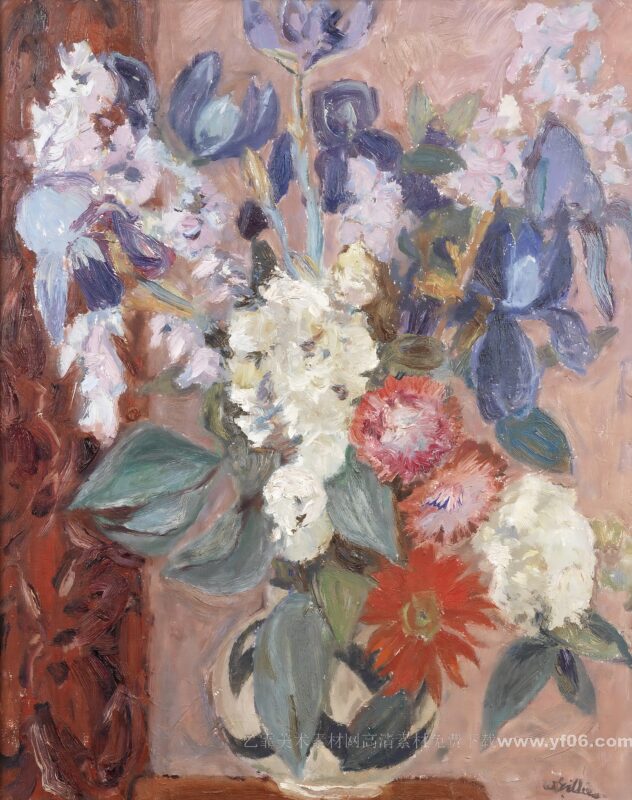 4p威廉·乔治·吉利斯装饰画油画素材打印高清图免费下载鲜花静物一-乙霏美术素材网