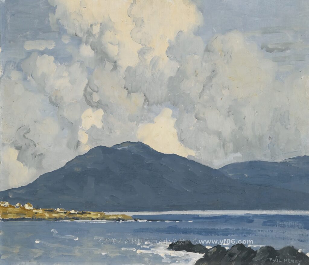 16-PAUL HENRY, R.H.A., R.U.A.-ACHILL COASTAL LANDSCAPE_052558