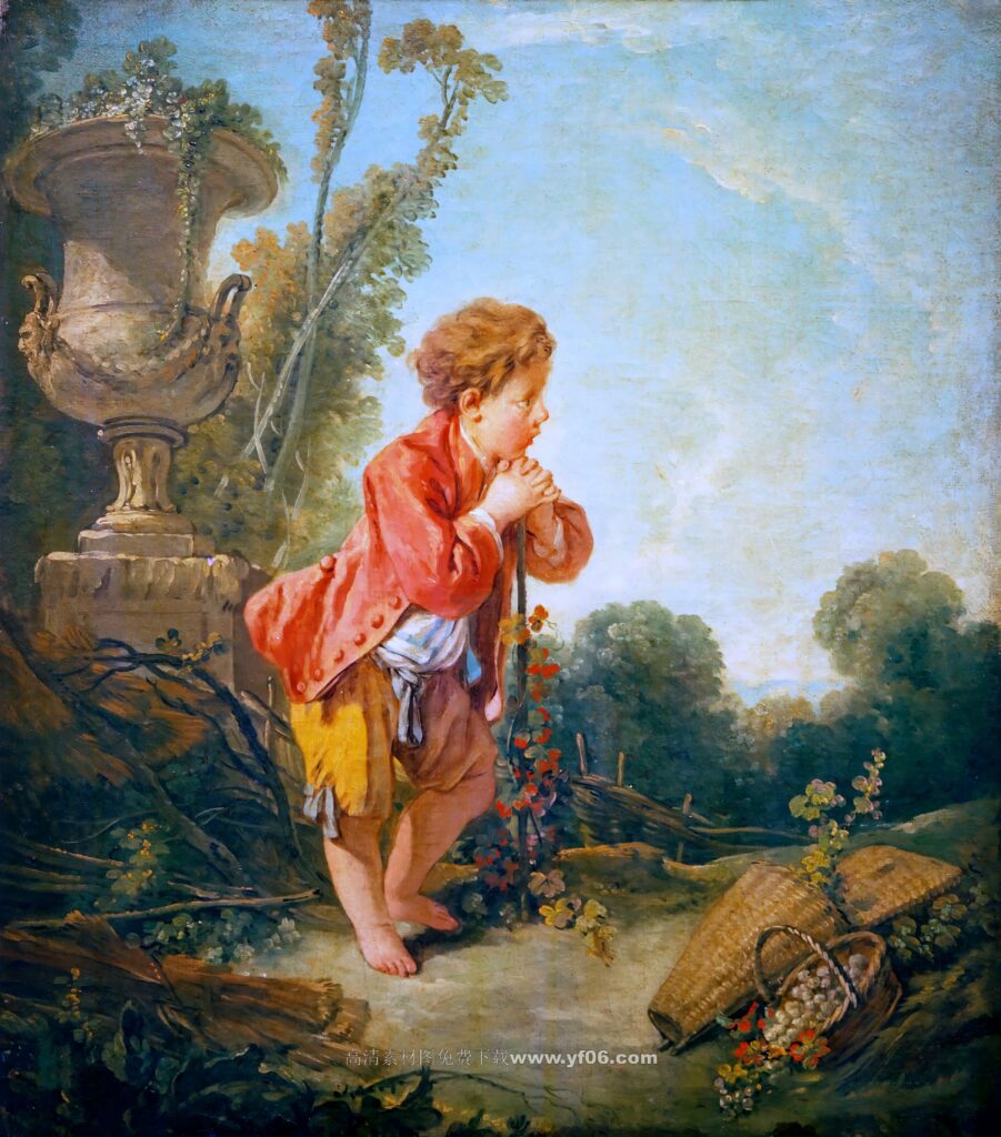 弗朗索瓦·布歇高清油画素材免费下载——人物19-乙霏美术素材网
