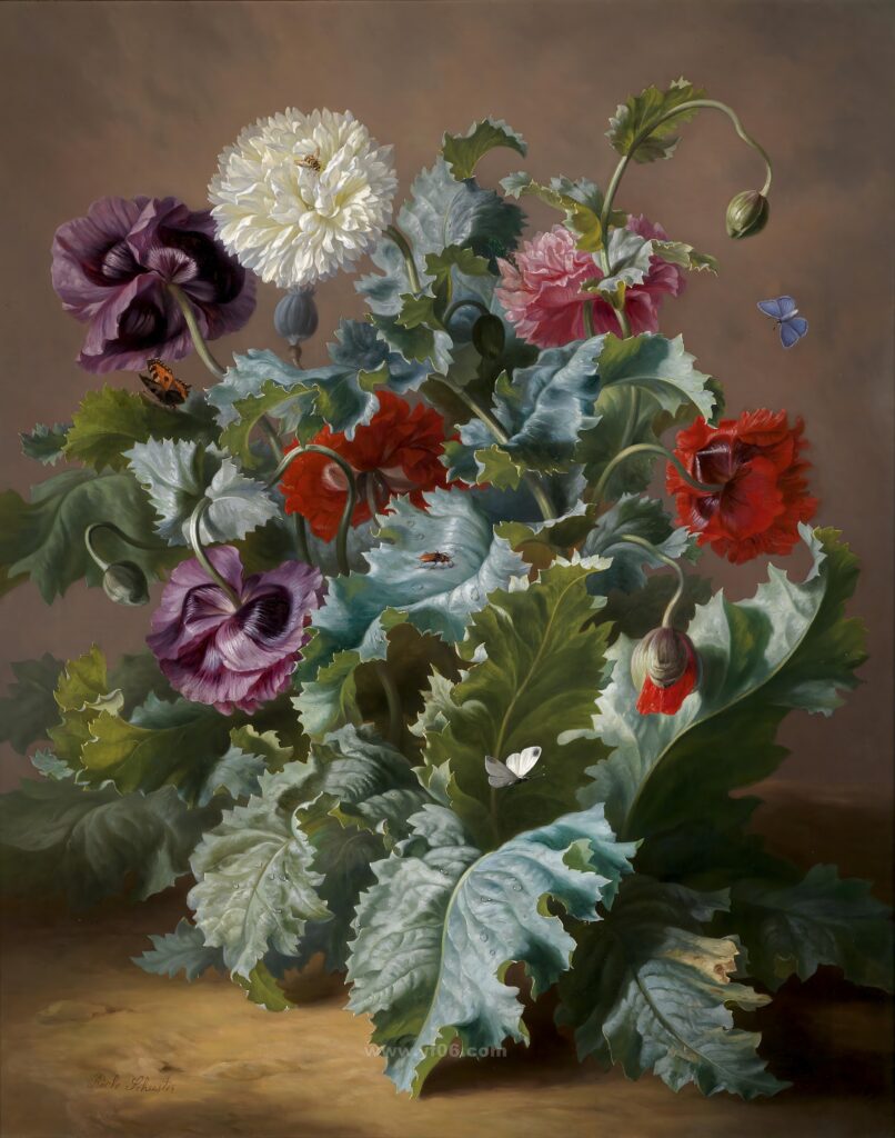 10p古典鲜花静物油画合集十二-乙霏美术素材网