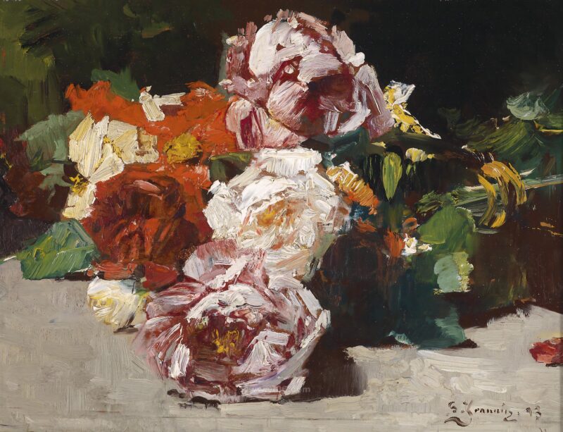 10p古典鲜花静物油画合集十二-乙霏美术素材网