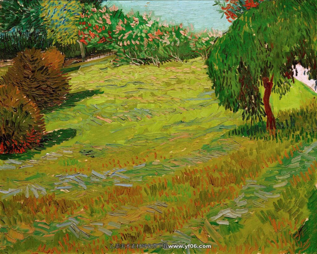 169 梵高 Sunny Lawn in a Public Park