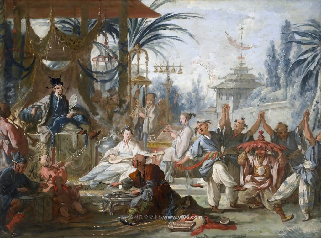 弗朗索瓦·布歇高清油画素材免费下载——人物6-乙霏美术素材网