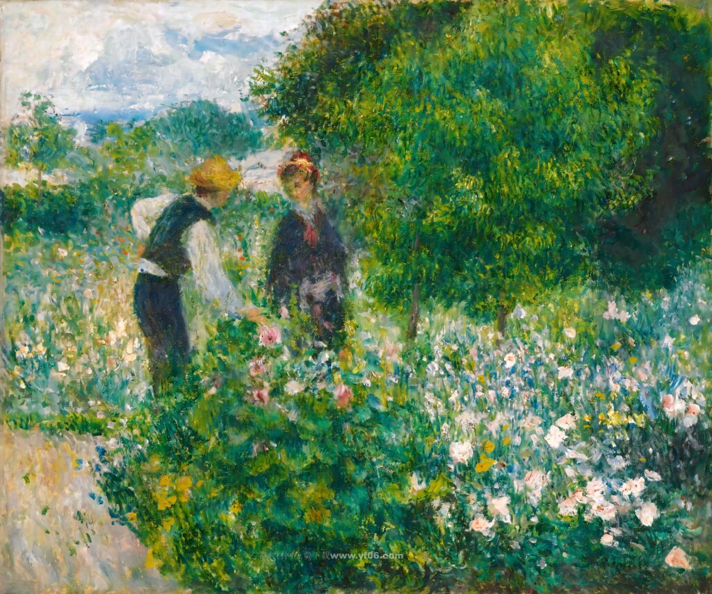 199 雷诺阿 Auguste Renoir - Picking Flowers_035441