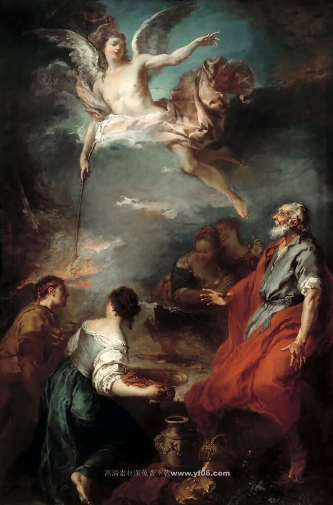 弗朗索瓦·布歇高清油画素材免费下载——人物4-乙霏美术素材网