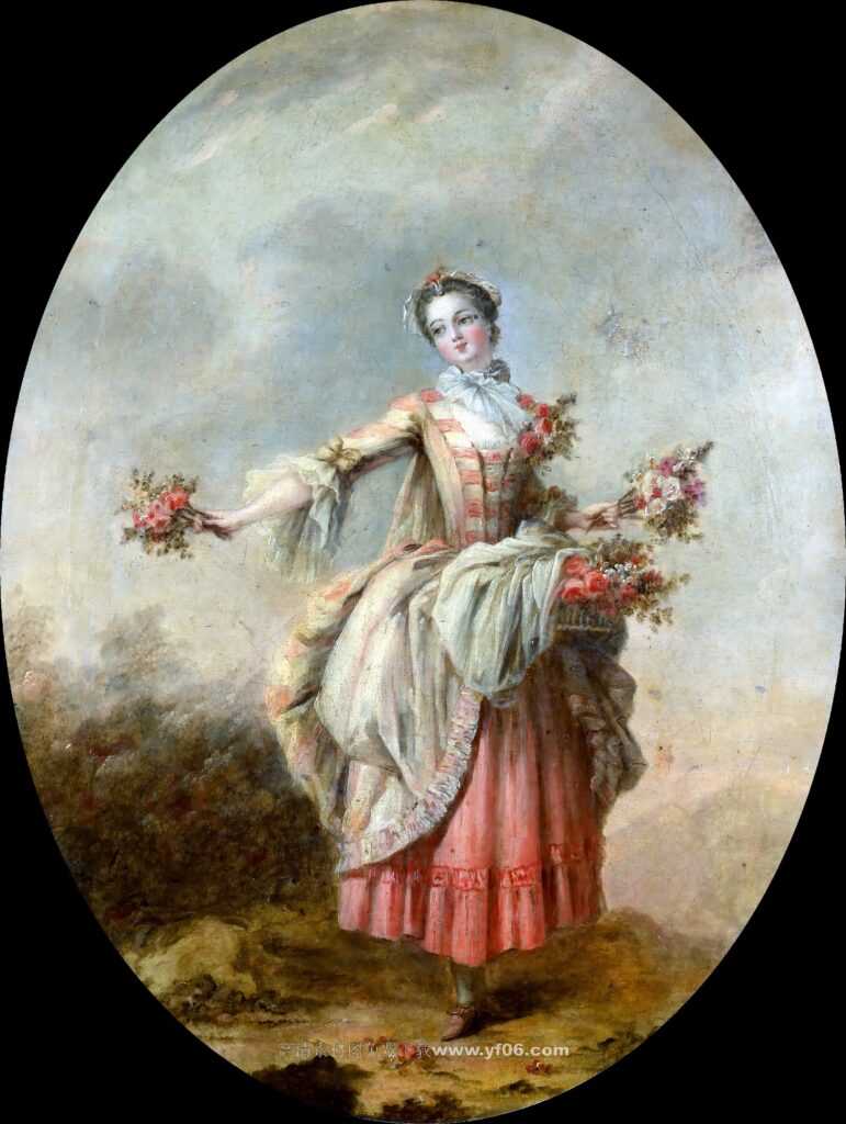 弗朗索瓦·布歇高清油画素材免费下载——人物5-乙霏美术素材网