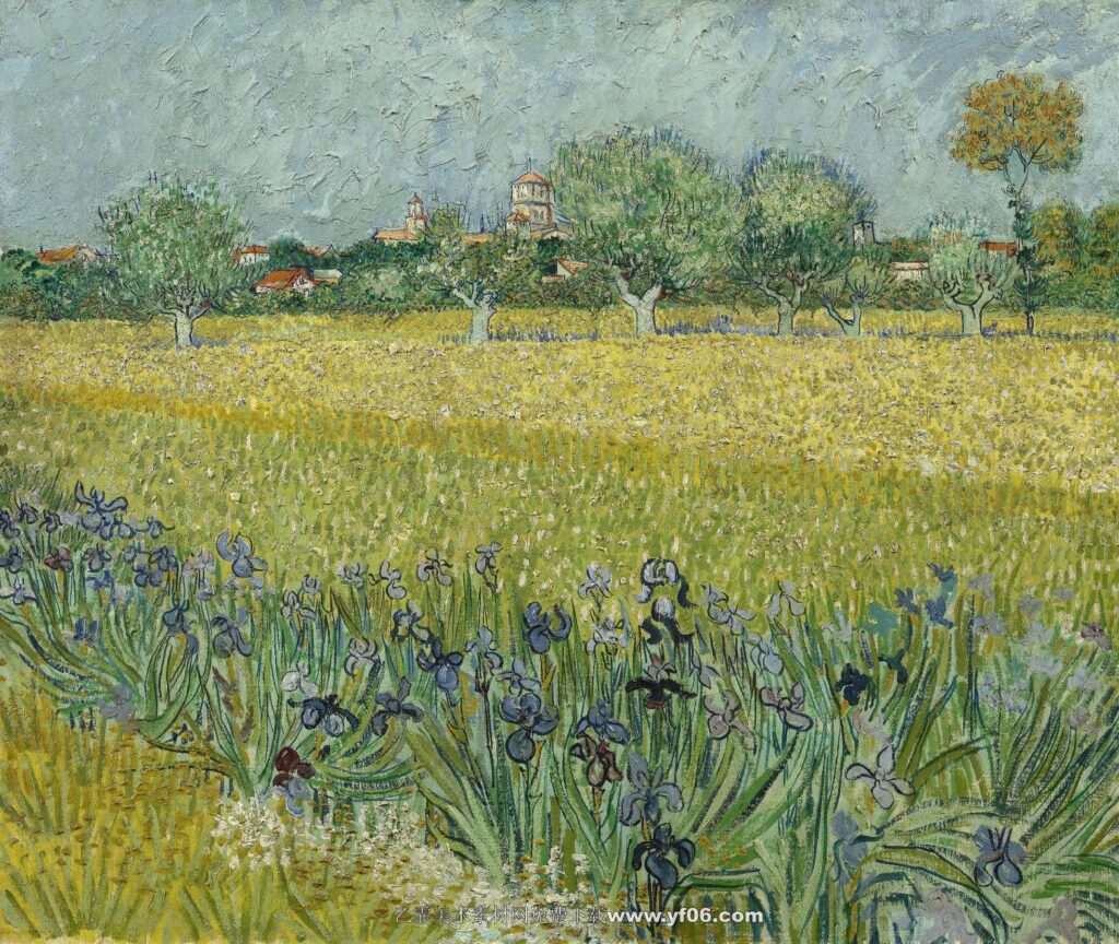 220 梵高 View of Arles with Irises in the Foreground