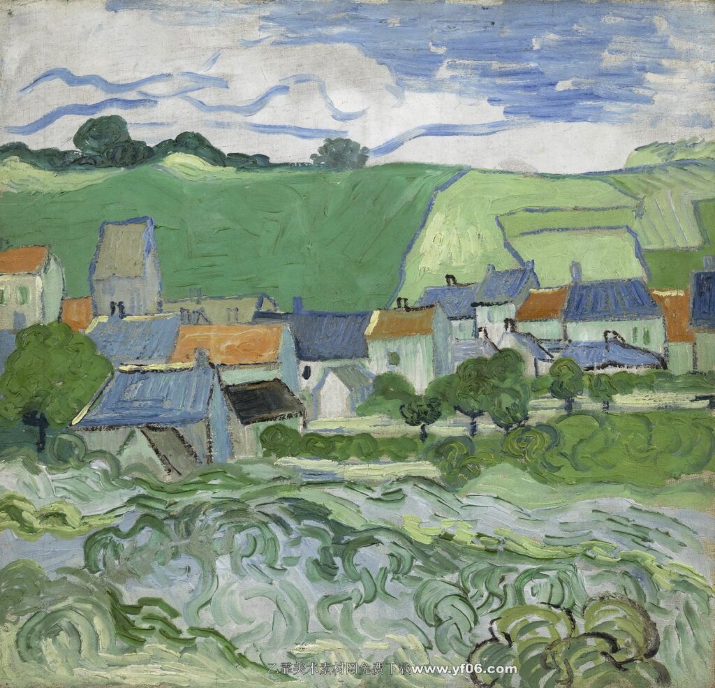 222 梵高 View of Auvers