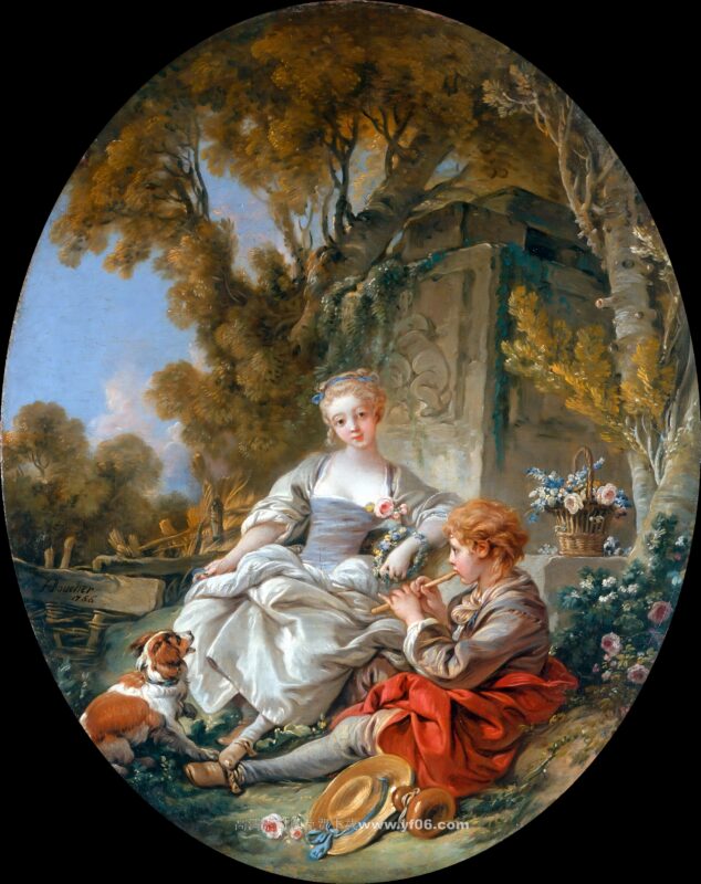 弗朗索瓦·布歇高清油画素材免费下载——人物-乙霏美术素材网