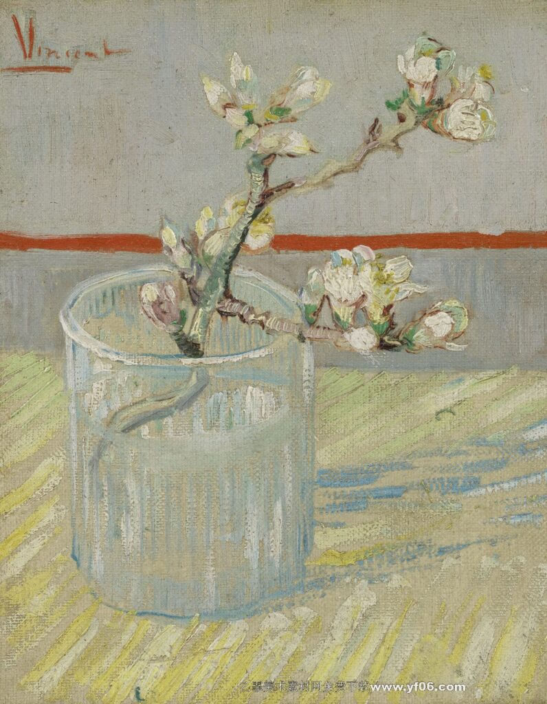 278 梵高 Blossoming Almond Branch in a Glass