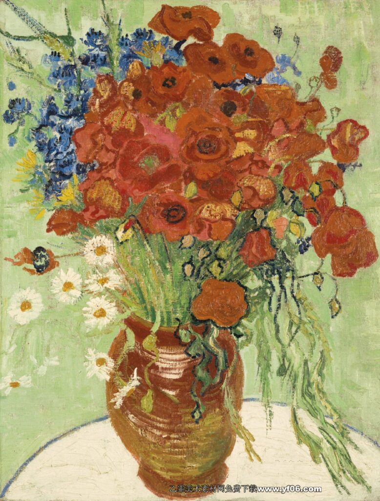 301 梵高 Red Poppies and Daisies