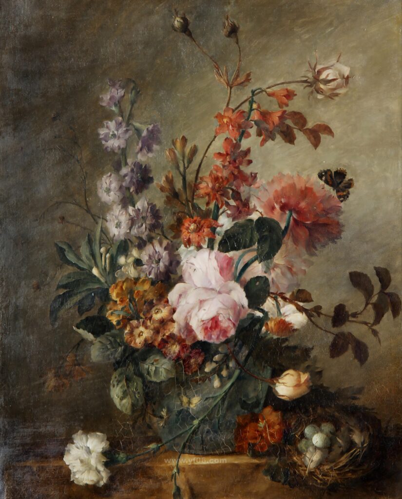 10p古典鲜花静物油画合集二十一-乙霏美术素材网